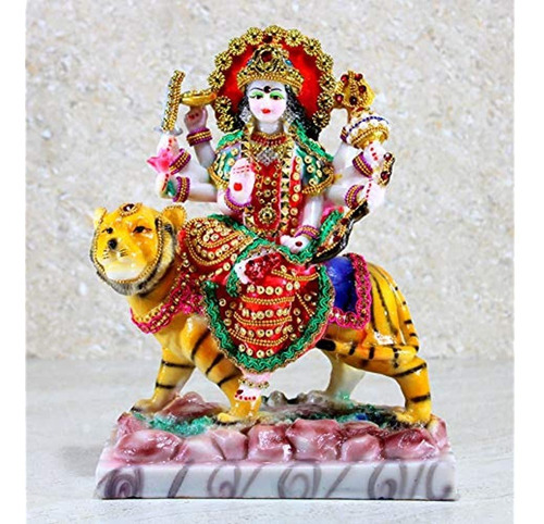 Esplanade 10  Resina Maa Durga Mata Rani Idol Estatua Murti 
