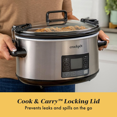 Olla De Cocción Lenta Crock-pot, 6.6 L, 1500 W