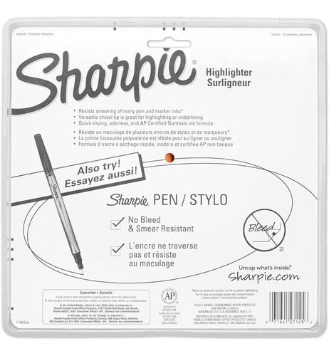 Imagen 8 de 9 de ¡ Sharpie Accent Pocket Resaltadores Delgados 12 Unidades !!