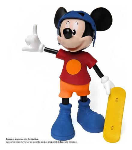 Mickey Mouse Skatista Radical Com Som Disney Junior 900 Elka