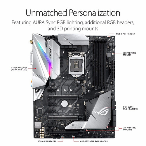 Tarjeta Madre Asus Rog Strix Z370-e Gaming Lga 1151 Ddr4