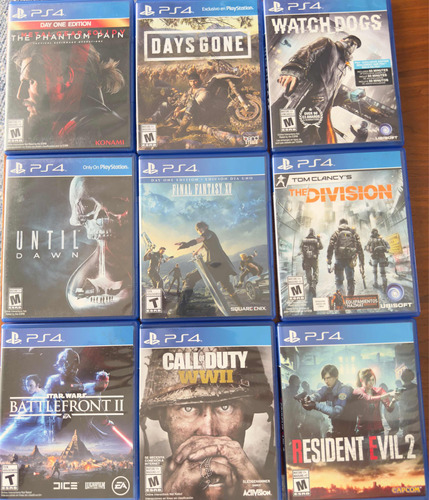 9 Juegos Ps4 Seminuevos!!!