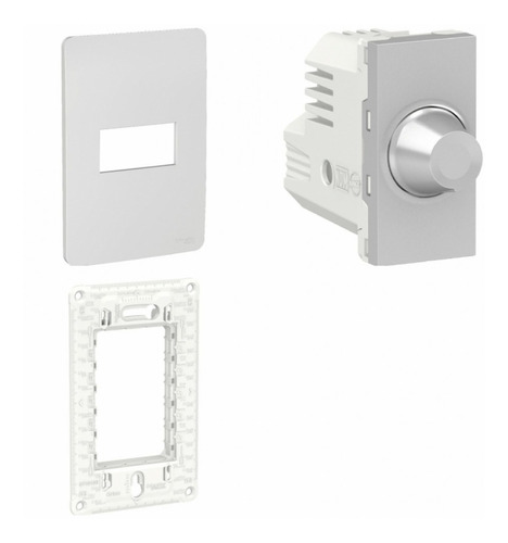 Conjunto Dimmer Rotativo Para Lâmpada Cinza Orion  Schneider