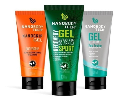 Kit Nanobodytech Basquete (bálsamo, Nanogrip, Regenerador)