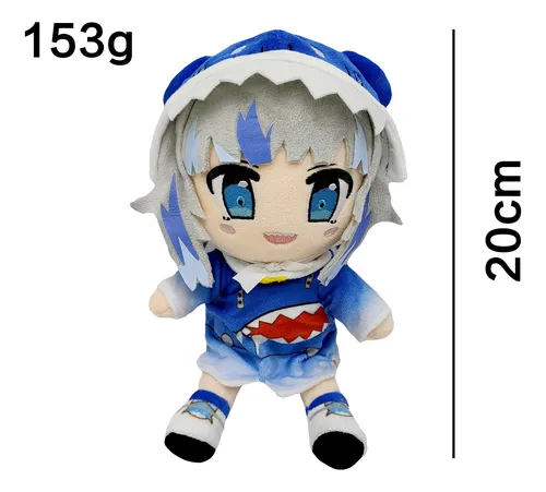 Azul Hololive Gawr Gura Dino Muñeca Peluche Juguete Regalo