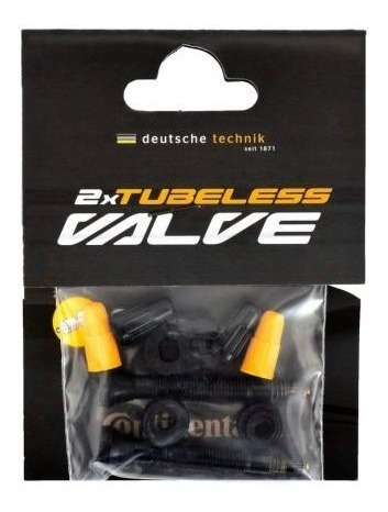 Par De Valvula Tubeless Continental S40 40mm Preta