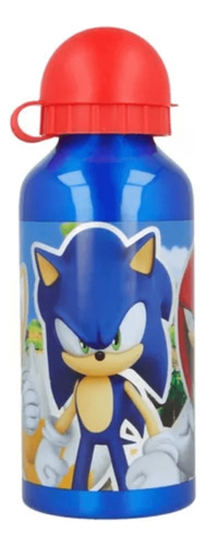 Botella Infantil De Aluminio Con Pico Sonic The Hedgehog