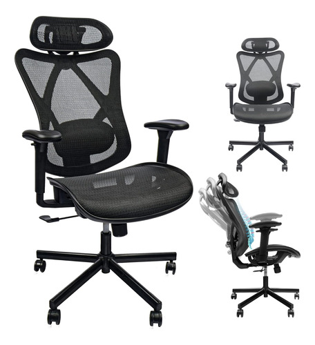 Mesh Office Chair,ergonomic Office Chair With Adjustable Lum