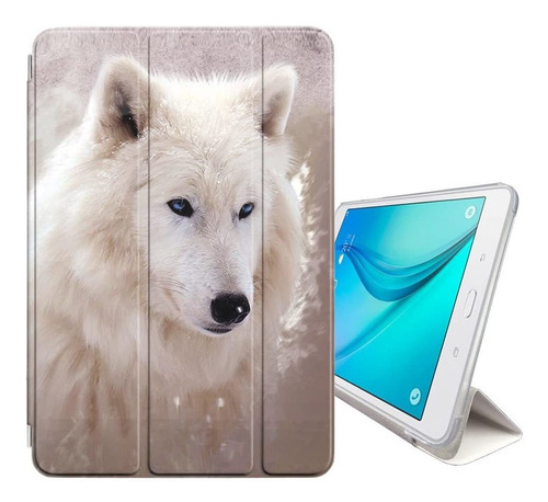 White Artic Wolf Animal Smart Cover With Back Case  Au...