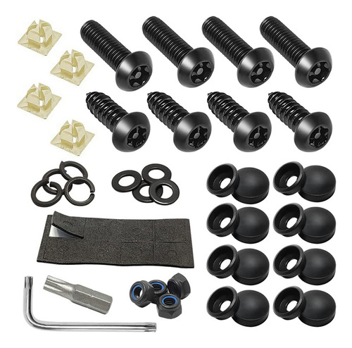 Kit De Parafusos Antirroubo Para Placas De Aço