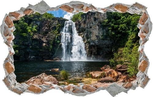 Adesivos Parede Quebrada Paisagem Cachoeira Incrível Linda 