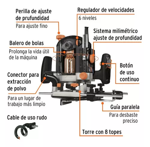 Tercera imagen para búsqueda de ruteadora truper