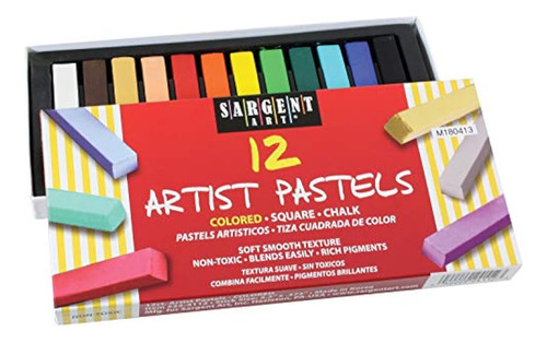 Sargent Art 22  4112 Cuadrado De Color Gis Pastel 12 Conde