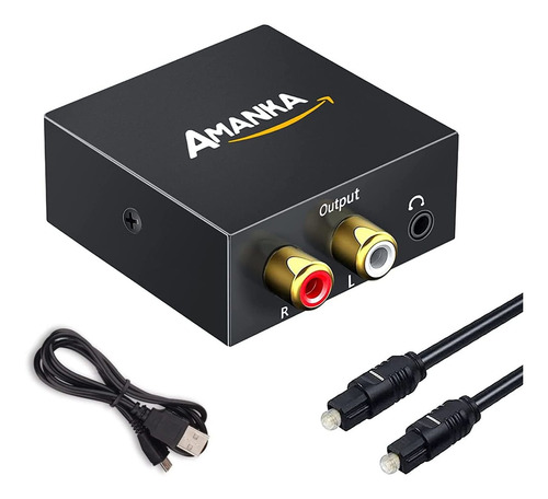 Digital Optical Coax To Analog Rca 3.5 mm Audio