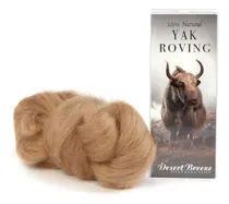 Comprar Lana De Yak Tibetano Natural Marrón Claro Sin Teñir Para Hil