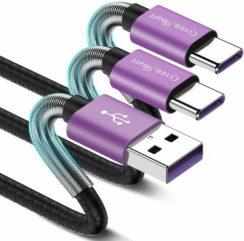 2 Cables Usb-a A Usb-c 2.0 3mt Cyvensmart -3xgg