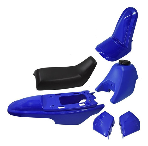 Kit Plasticos Tanque Gasolina Azul Pw50 Py50 Pw 50 Dm Top R