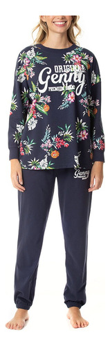 Conjunto Pijama Algodón Floreado Lady Genny