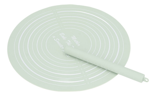 Juego De Rodillos De Masa Para Hornear De Silicona Verde