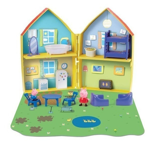 Juguete Casa Peppa Pig - Casa Con Figuras Y Accesorios