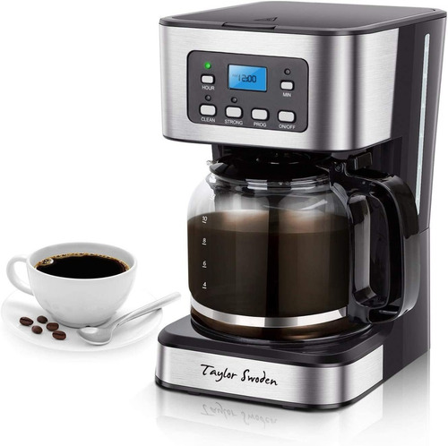 Cafetera Programable, Máquina De Café De Goteo De 4-12 Taza