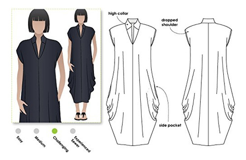 Style Arc Patrón De Costura - Vestido De Diseñador Toni (.