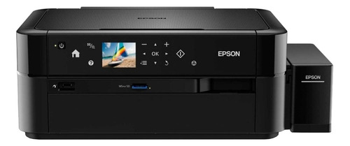 Impresora a color multifunción Epson EcoTank L850 con wifi negra 220V