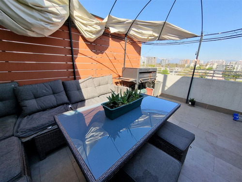 Departamento Venta 3 Dorm Ñuñoa Con Terraza Propia 16 Mt2