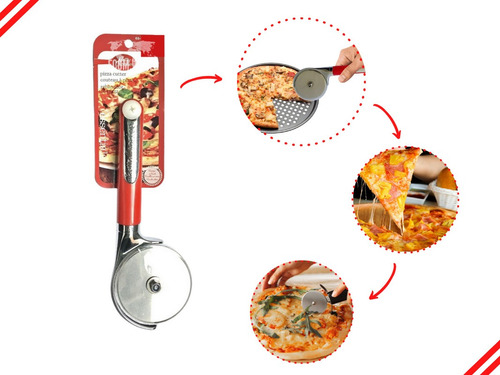 Cortador De Pizza Masas Profesional Acero Inoxidable Corta