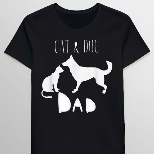 Remera Cat Dog Dad Owner Cute Father Daddy Pet Anima Gif0848