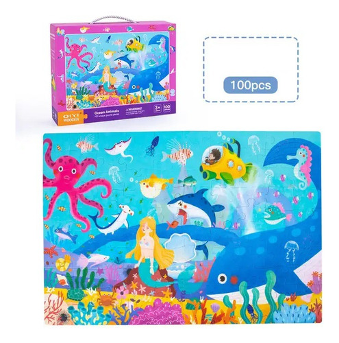 Rompecabezas Puzzles Animal Océano Espacio Juego Didáctico