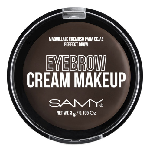 Maquillaje Cremoso Para Cejas Samy # 02 Oscuro