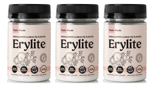 Endulzante Erylite - Natier 250 G X3 Unidades Entrega Gratis