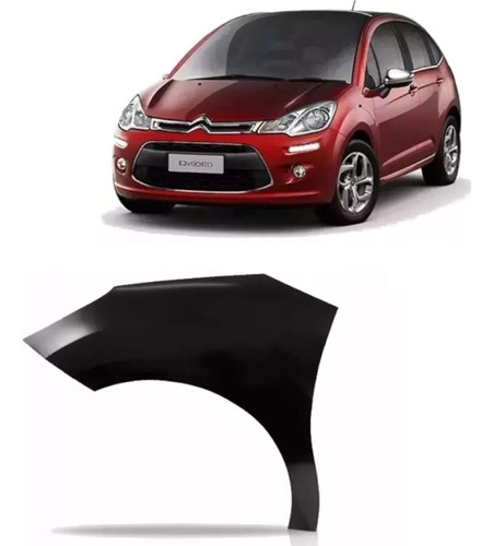 Paralama Citroen C3 2012 2013 2014 2015 2016 2017 Esquerdo