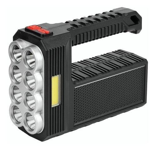 Lampara Táctica 15000 Lm 8led+cob Recargable Solar Usb