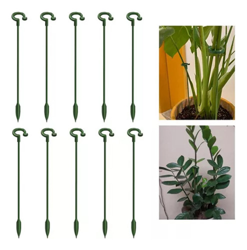 10 Peças Para Tutoria De Orquídeas, Suporte De Caule, Anéis