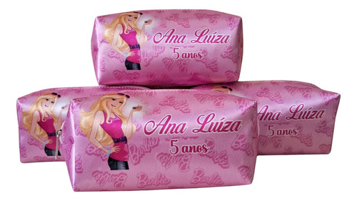 100necessaire Box Lembrancinha Aniversário Tema Barbie E Ken