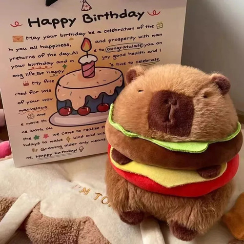 35cm Peluche Capibarra, Regalo De Cumpleaños Para Niños