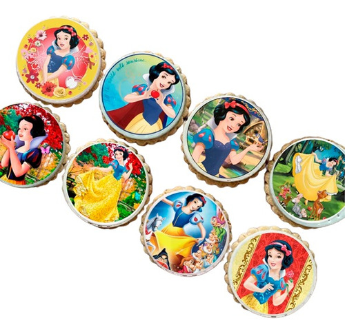 Papel Arroz Redondo Cortado Branca De Neve Cod01