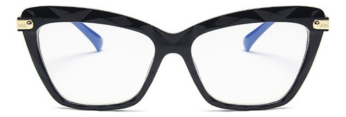 Lente Descanso Filtro Azul Textured Cat Eye Black Ojo Gato M