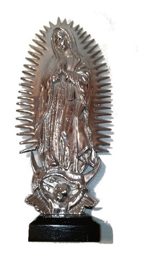 Imagen Virgen De Guadalupe En Bulto De Pewter