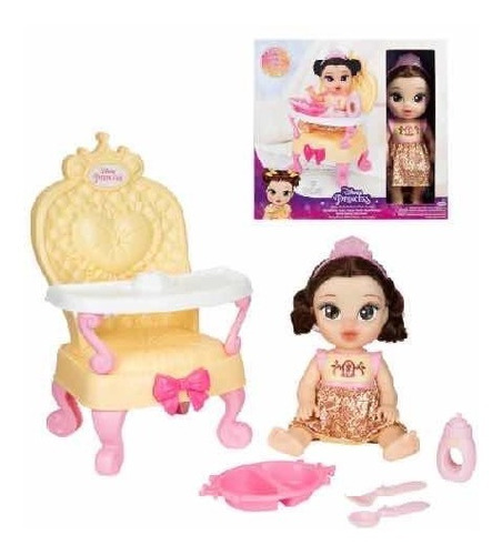 Disney Princesa Bebe Bella Y Trono Real