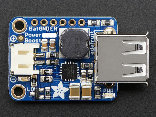 Adafruit Powerboost 500 Amplifica Voltaje 5v Out, Desde 1.8v