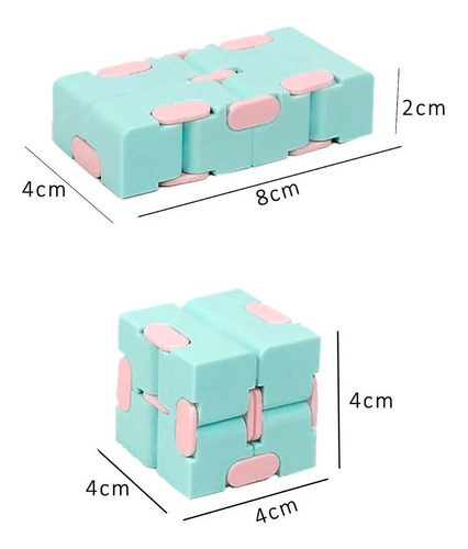 Imagen 2 de 2 de Infinity Cube Juguete Antiestrés Sensorial Niños Modelos
