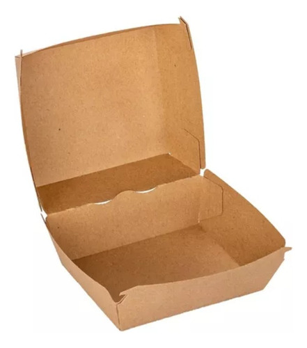 Caja Delivery Hamburguesa Mega Doble 12,7x11,4 Cm X 100 Unid