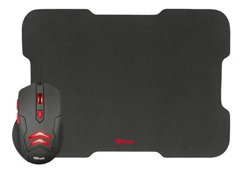 Imagen 5 de 5 de Kit Combo Mouse + Pad Gamer Trust Ziva Dpi 6 Botones Gaming