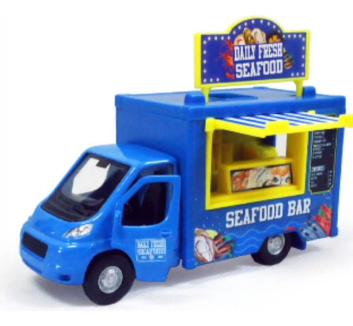  Camioneta Mercedes Coleccion De Metal Food Truck 1:36 Welly