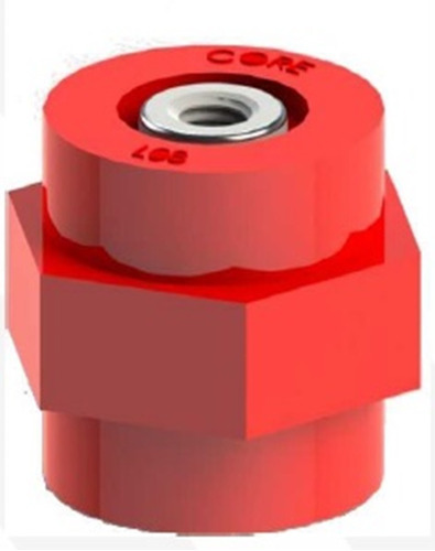 Aislador Tipo Manzana Tuerca Rojo 1/4 Mod.l08-205 400v