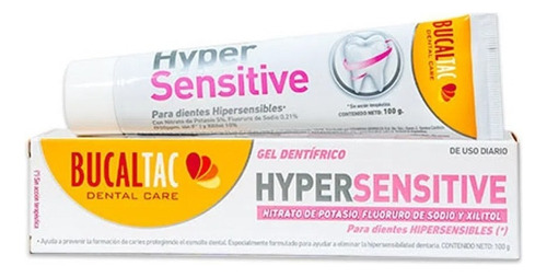Bucal Tac Gel Pasta Dentifrico Bucal Hyper Sensitive X 100g
