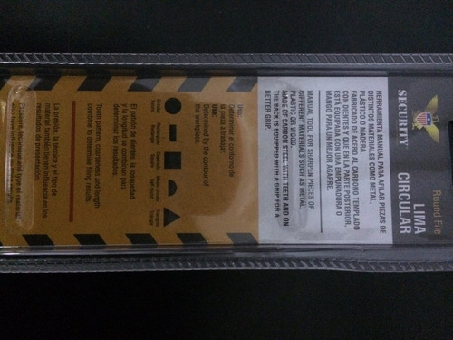 Lima Plana 8 Pulgadas Security X2uni Mod132-4 Somos Tienda-